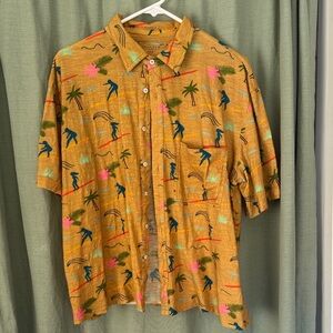 Free People Multicolor Surf Print Men's Shirt